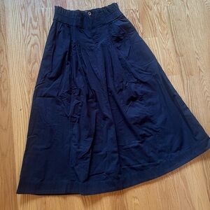 Free People Black Midi Skirt